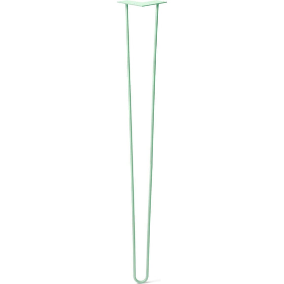 Hairpin Leg (Sold Separately), 2-Rod Design - Mint Powder Coated Finish