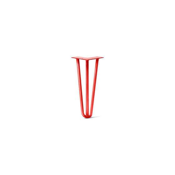 Hairpin Leg (Sold Separately), 3-Rod Design - Satin-Red Powder Coated Finish