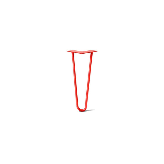 Hairpin Leg (Sold Separately), 2-Rod Design - Satin-Red Powder Coated Finish