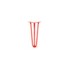 Hairpin Leg (Sold Separately), 3-Rod Design - Satin-Red Powder Coated Finish