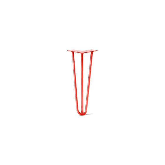 Hairpin Leg (Sold Separately), 3-Rod Design - Satin-Red Powder Coated Finish