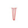 DIY Hairpin Legs Hairpin Legs Orange-Red / 16" / 1/2" Hairpin Leg (Sold Separately), 3-Rod Design - Orange-Red Powder Coated Finish