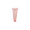 DIY Hairpin Legs Hairpin Legs Orange-Red / 17" / 1/2" Hairpin Leg (Sold Separately), 3-Rod Design - Orange-Red Powder Coated Finish