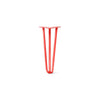 DIY Hairpin Legs Hairpin Legs Orange-Red / 18" / 1/2" Hairpin Leg (Sold Separately), 3-Rod Design - Orange-Red Powder Coated Finish