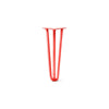 DIY Hairpin Legs Hairpin Legs Orange-Red / 19" / 1/2" Hairpin Leg (Sold Separately), 3-Rod Design - Orange-Red Powder Coated Finish