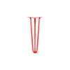 Hairpin Leg (Sold Separately), 3-Rod Design - Satin-Red Powder Coated Finish