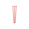 DIY Hairpin Legs Hairpin Legs Orange-Red / 23" / 3/8" Hairpin Leg (Sold Separately), 3-Rod Design - Orange-Red Powder Coated Finish