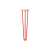Hairpin Leg (Sold Separately), 3-Rod Design - Satin-Red Powder Coated Finish