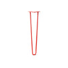 DIY Hairpin Legs Hairpin Legs Orange-Red / 25" / 1/2" Hairpin Leg (Sold Separately), 2-Rod Design - Orange-Red Powder Coated Finish