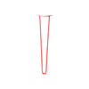 Hairpin Leg (Sold Separately), 2-Rod Design - Satin-Red Powder Coated Finish