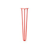 DIY Hairpin Legs Hairpin Legs Orange-Red / 26" / 3/8" Hairpin Leg (Sold Separately), 3-Rod Design - Orange-Red Powder Coated Finish