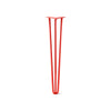 DIY Hairpin Legs Hairpin Legs Orange-Red / 27" / 1/2" Hairpin Leg (Sold Separately), 3-Rod Design - Orange-Red Powder Coated Finish