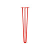 DIY Hairpin Legs Hairpin Legs Orange-Red / 28" / 1/2" Hairpin Leg (Sold Separately), 3-Rod Design - Orange-Red Powder Coated Finish