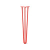 DIY Hairpin Legs Hairpin Legs Orange-Red / 29" / 1/2" Hairpin Leg (Sold Separately), 3-Rod Design - Orange-Red Powder Coated Finish