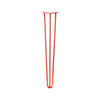 DIY Hairpin Legs Hairpin Legs Orange-Red / 30" / 3/8" Hairpin Leg (Sold Separately), 3-Rod Design - Orange-Red Powder Coated Finish