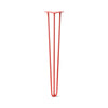 DIY Hairpin Legs Hairpin Legs Orange-Red / 31" / 3/8" Hairpin Leg (Sold Separately), 3-Rod Design - Orange-Red Powder Coated Finish