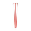 DIY Hairpin Legs Hairpin Legs Orange-Red / 32" / 3/8" Hairpin Leg (Sold Separately), 3-Rod Design - Orange-Red Powder Coated Finish