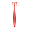 DIY Hairpin Legs Hairpin Legs Orange-Red / 33" / 1/2" Hairpin Leg (Sold Separately), 3-Rod Design - Orange-Red Powder Coated Finish