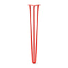 DIY Hairpin Legs Hairpin Legs Orange-Red / 34" / 1/2" Hairpin Leg (Sold Separately), 3-Rod Design - Orange-Red Powder Coated Finish