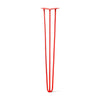 DIY Hairpin Legs Hairpin Legs Orange-Red / 34" / 3/8" Hairpin Leg (Sold Separately), 3-Rod Design - Orange-Red Powder Coated Finish