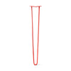 Hairpin Leg (Sold Separately), 2-Rod Design - Orange-Red Powder Coated Finish