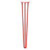 DIY Hairpin Legs Hairpin Legs Orange-Red / 36" / 1/2" Hairpin Leg (Sold Separately), 3-Rod Design - Orange-Red Powder Coated Finish