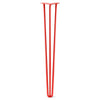 DIY Hairpin Legs Hairpin Legs Orange-Red / 37" / 1/2" Hairpin Leg (Sold Separately), 3-Rod Design - Orange-Red Powder Coated Finish
