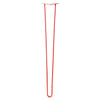 DIY Hairpin Legs Hairpin Legs Orange-Red / 37" / 3/8" Hairpin Leg (Sold Separately), 2-Rod Design - Orange-Red Powder Coated Finish