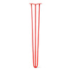 DIY Hairpin Legs Hairpin Legs Orange-Red / 37" / 3/8" Hairpin Leg (Sold Separately), 3-Rod Design - Orange-Red Powder Coated Finish
