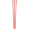 DIY Hairpin Legs Hairpin Legs Orange-Red / 38" / 1/2" Hairpin Leg (Sold Separately), 3-Rod Design - Orange-Red Powder Coated Finish