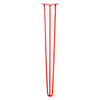 DIY Hairpin Legs Hairpin Legs Orange-Red / 38" / 3/8" Hairpin Leg (Sold Separately), 3-Rod Design - Orange-Red Powder Coated Finish