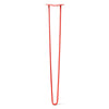 Hairpin Leg (Sold Separately), 2-Rod Design - Satin-Red Powder Coated Finish