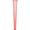 Hairpin Leg (Sold Separately), 3-Rod Design - Orange-Red Powder Coated Finish