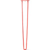 Hairpin Leg (Sold Separately), 2-Rod Design - Satin-Red Powder Coated Finish