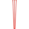 DIY Hairpin Legs Hairpin Legs Orange-Red / 40" / 1/2" Hairpin Leg (Sold Separately), 3-Rod Design - Orange-Red Powder Coated Finish