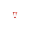 Hairpin Leg (Sold Separately), 3-Rod Design - Satin-Red Powder Coated Finish