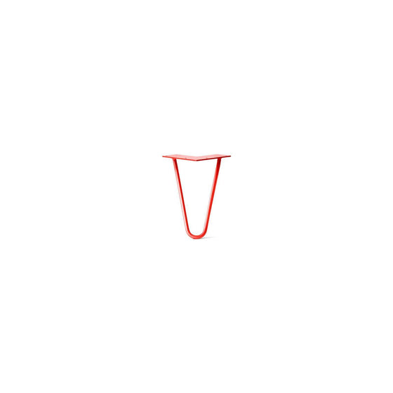 Hairpin Leg (Sold Separately), 2-Rod Design - Satin-Red Powder Coated Finish