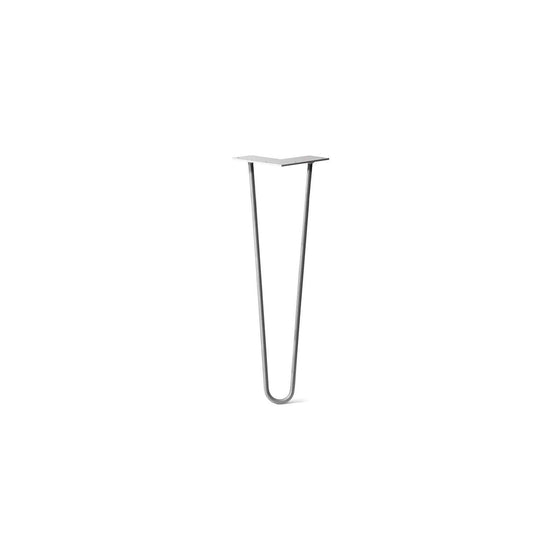 Hairpin Leg (Sold Separately), 2-Rod Design - Raw Steel
