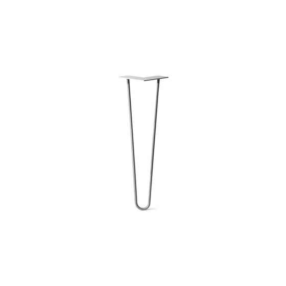 Hairpin Leg (Sold Separately), 2-Rod Design - Raw Steel