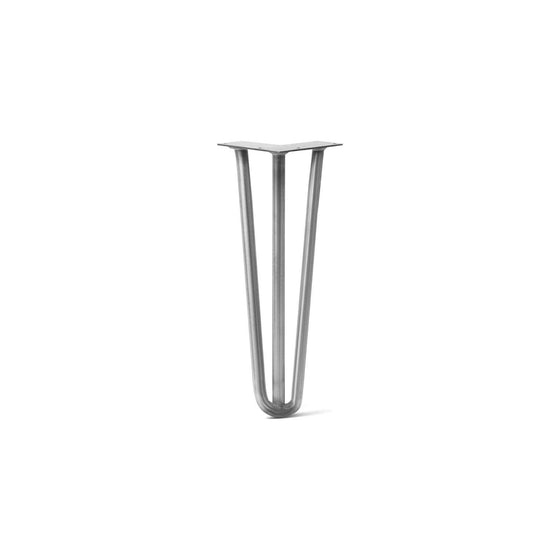Hairpin Leg (Sold Separately), 3-Rod Design - Raw Steel