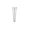 Hairpin Leg (Sold Separately), 3-Rod Design - Raw Steel