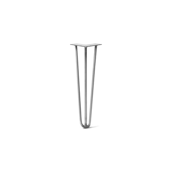 Hairpin Leg (Sold Separately), 3-Rod Design - Raw Steel