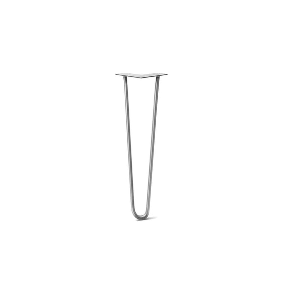 Hairpin Leg (Sold Separately), 2-Rod Design - Raw Steel