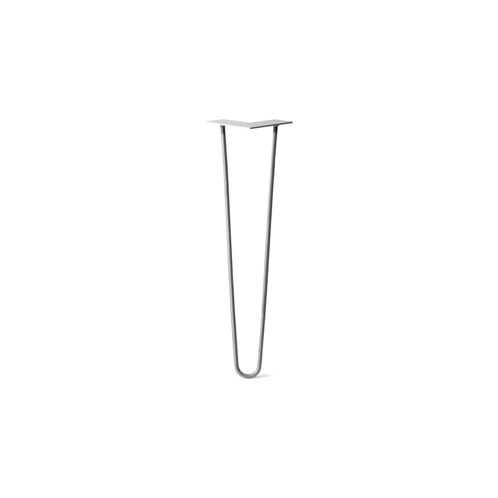 DIY Hairpin Legs Hairpin Legs Raw Steel / 20" / 3/8" Hairpin Leg (Sold Separately), 2-Rod Design - Raw Steel