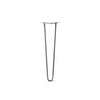 Hairpin Leg (Sold Separately), 2-Rod Design - Raw Steel