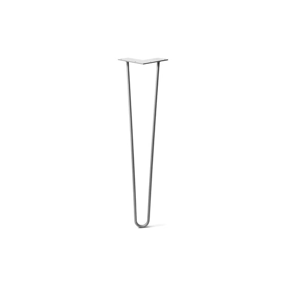 Hairpin Leg (Sold Separately), 2-Rod Design - Raw Steel