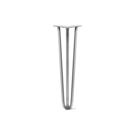 Hairpin Leg (Sold Separately), 3-Rod Design - Raw Steel