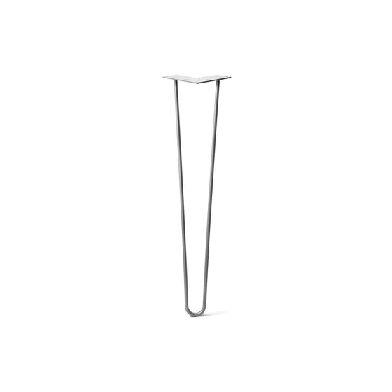 Hairpin Leg (Sold Separately), 2-Rod Design - Raw Steel