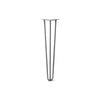 Hairpin Leg (Sold Separately), 3-Rod Design - Raw Steel