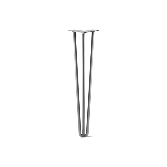 Hairpin Leg (Sold Separately), 3-Rod Design - Raw Steel